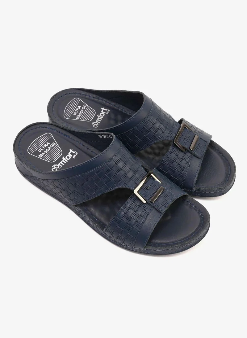 كومفورت بلس صنادل رجالية مريحة للغاية بحزام بإبزيم من كومفورت بلس - كحلي